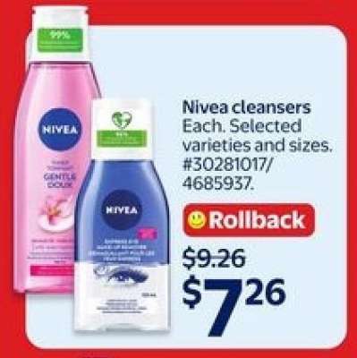 Nivea cleansers