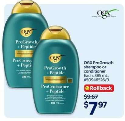 OGX ProGrowth shampoo or conditioner