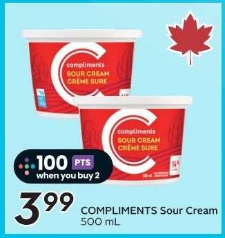 COMPLIMENTS Sour Cream