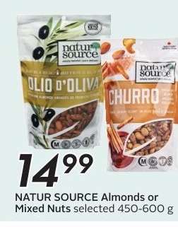 NATUR SOURCE Almonds or Mixed Nuts