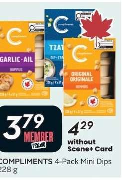 COMPLIMENTS 4-Pack Mini Dips