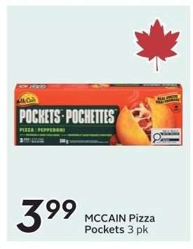 MCCAIN Pizza Pockets 3 pk