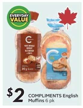 COMPLIMENTS English Muffins 6 pk