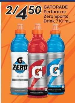 Gatorade Perform or Zero Sports Drink