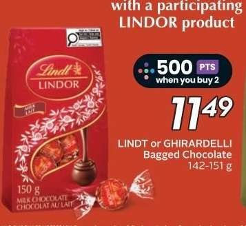 LINDT or GHIRARDELLI Bagged Chocolate
