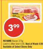 NO NAME Bacon 375g