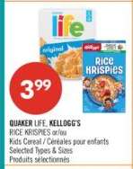 QUAKER LIFE, KELLOGG'S