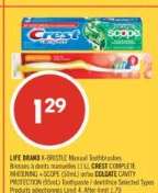LIFE BRAND X-BRISTLE Manual Toothbrushes