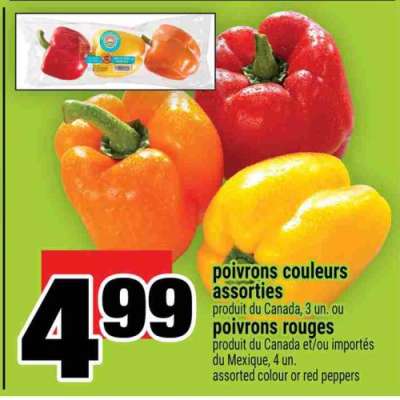 poivrons couleurs assorties