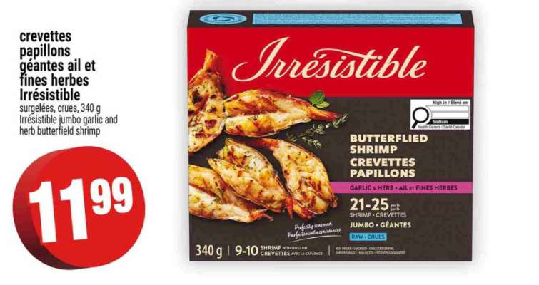 CREVETTES PAPILLONS GÉANTES AIL ET FINES HERBES IRRÉSISTIBLE