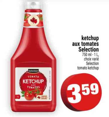 KETCHUP AUX TOMATES SELECTION