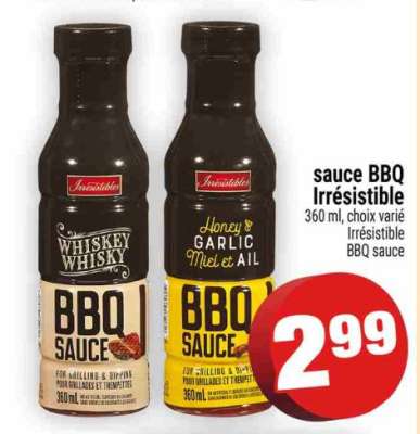 sauce BBQ Irrésistible