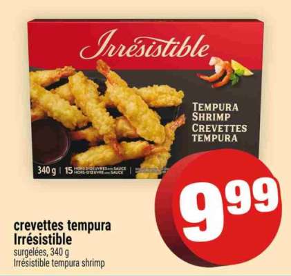 CREVETTES TEMPURA IRRÉSISTIBLE