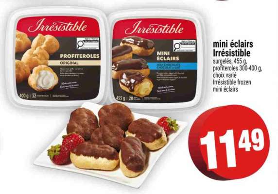 MINI ÉCLAIRS IRRÉSISTIBLE