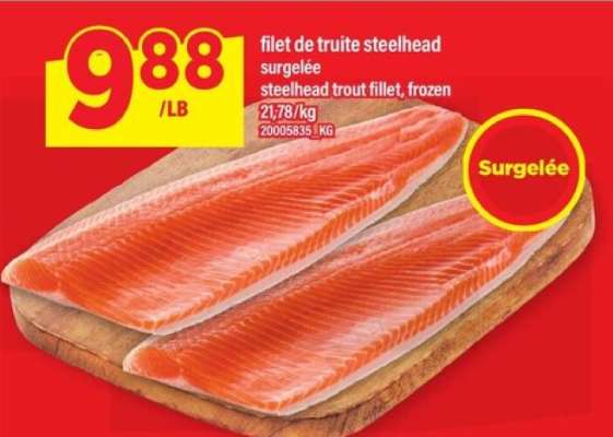 FILET DE TRUITE STEELHEAD