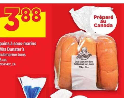 Mrs. Dunster's submarine buns