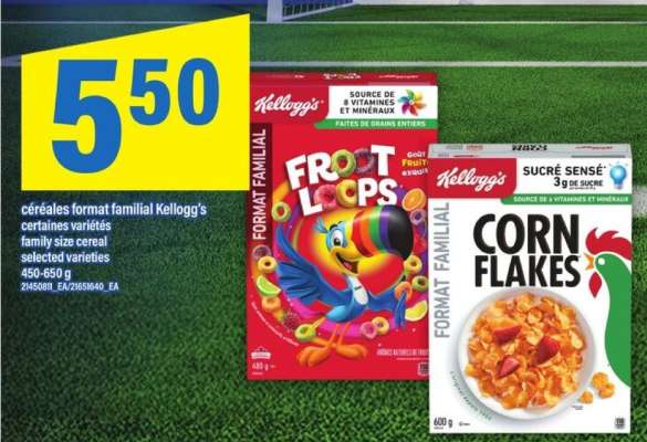 CÉRÉALES FORMAT FAMILIAL KELLOGG'S