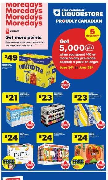 Real Canadian Liquorstore Flyer - June 24, 2026 - June 28, 2026.