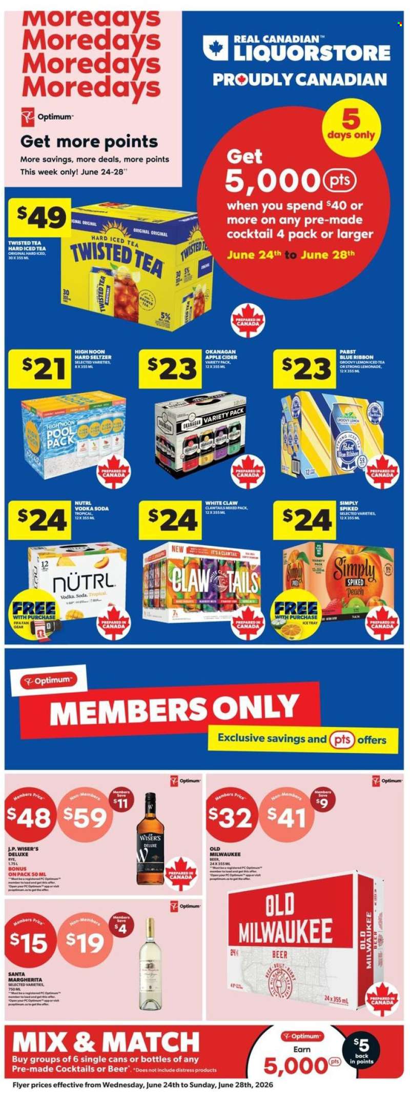Real Canadian Liquorstore Flyer - June 24, 2026 - June 28, 2026.