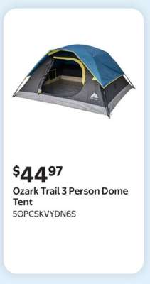 Ozark Trail 3-Person Dome Tent