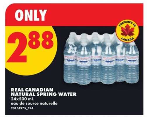 REAL CANADIAN NATURAL SPRING WATER