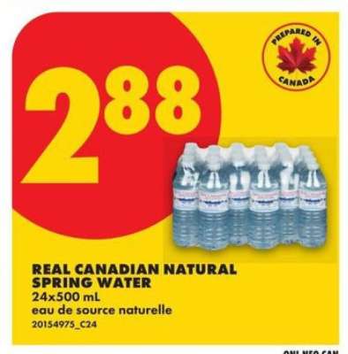 REAL CANADIAN NATURAL SPRING WATER