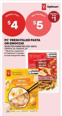 PC Fresh Filled Pasta or Gnocchi