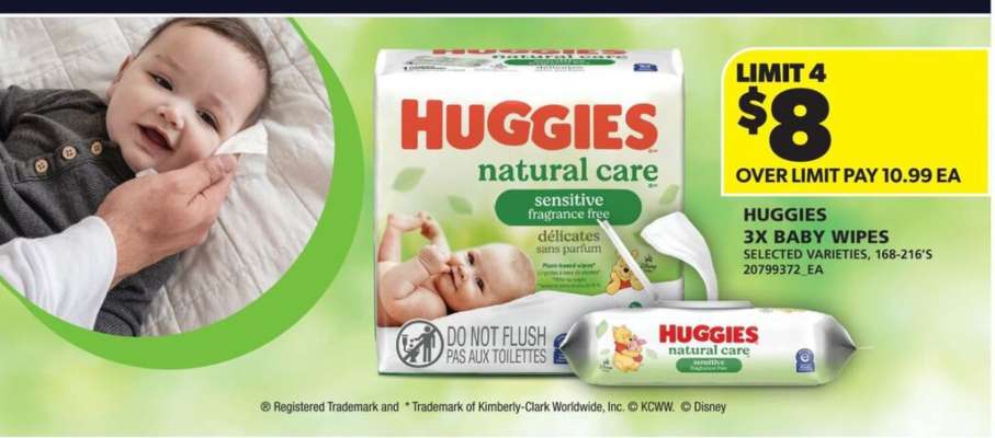Huggies 3x Baby Wipes