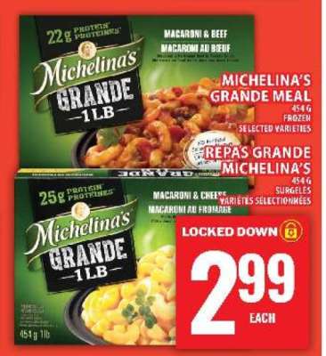 MICHELINA’S GRANDE MEAL