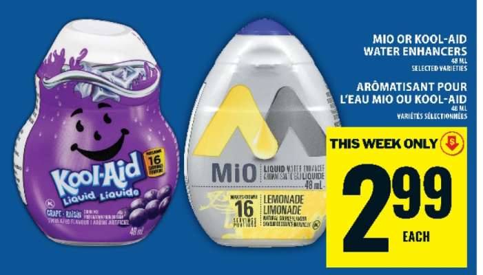 Mio or Kool-Aid Water Enhancers
