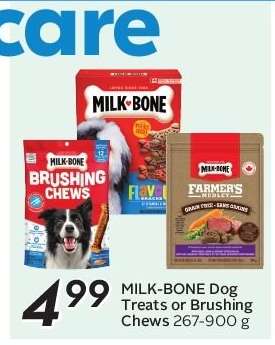 MILK-BONE Dog Treats or Brushing Chews