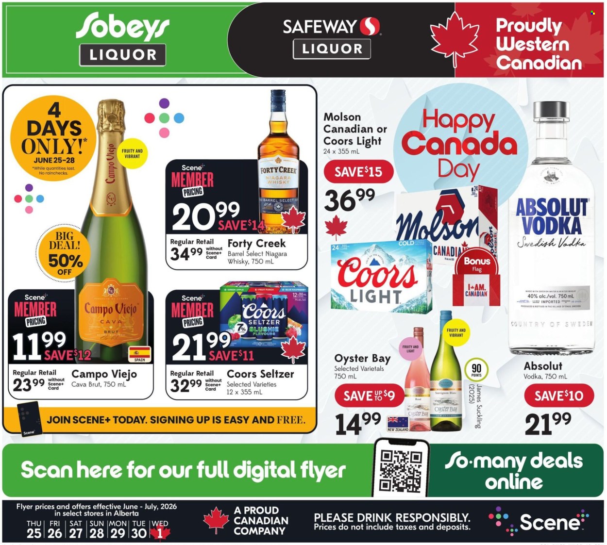 Sobeys Liquor flyer - June 25, 2026 - July 01, 2026. Page 1
