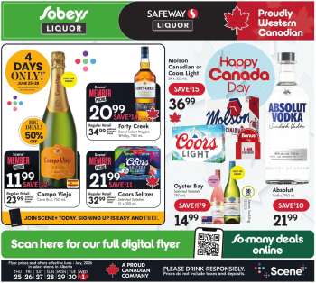 Sobeys Liquor Flyer - June 25, 2026 - July 01, 2026.