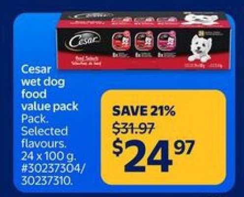 Cesar Wet Dog Food Value Pack