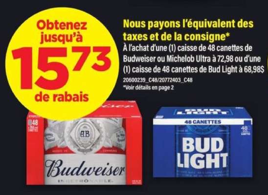 Budweiser ou Michelob Ultra