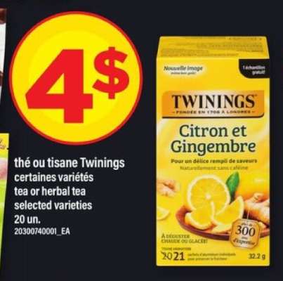 Twinings Citron et Gingembre