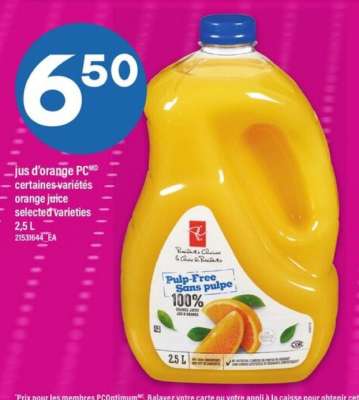 jus d'orange PC