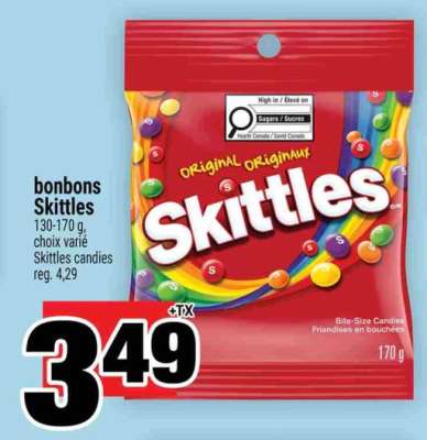 bonbons Skittles