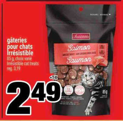 gâteries pour chats Irrésistible