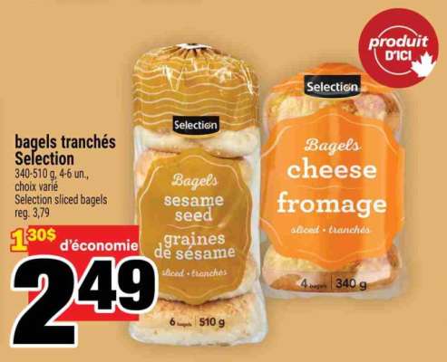 BAGELS TRANCHÉS SELECTION