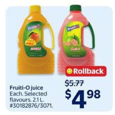 Fruiti-O Juice