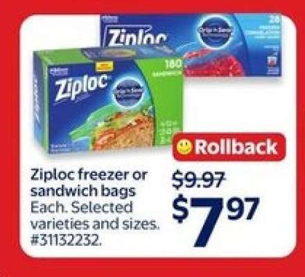 Ziploc Freezer or Sandwich Bags