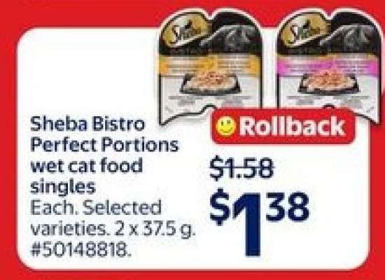 Sheba Bistro Perfect Portions wet cat food singles