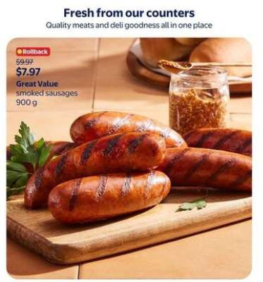 Great Value Smoked Sausages