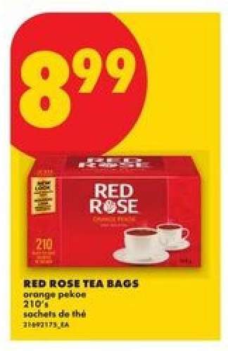 RED ROSE TEA BAGS