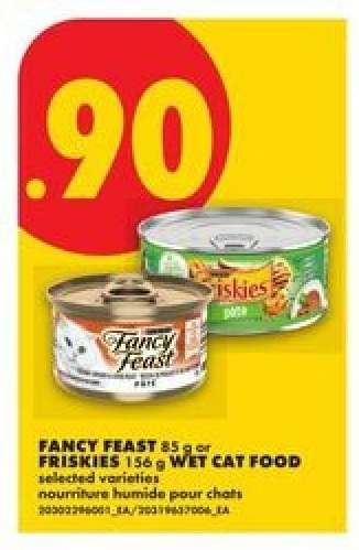 FANCY FEAST 85 g or FRISKIES 156 g WET CAT FOOD