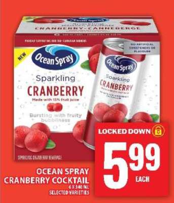 OCEAN SPRAY CRANBERRY COCKTAIL