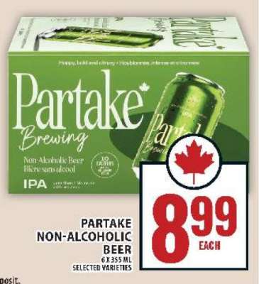 Partake non-alcoholic beer