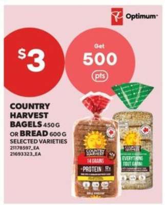 Country Harvest Bagels or Bread