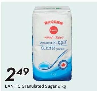 LANTIC GRANULATED SUGAR, 2 kg